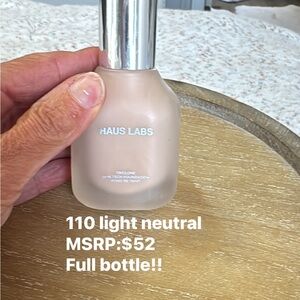 Haus Labs By Lady Gaga 110 Light Neutral Foundation